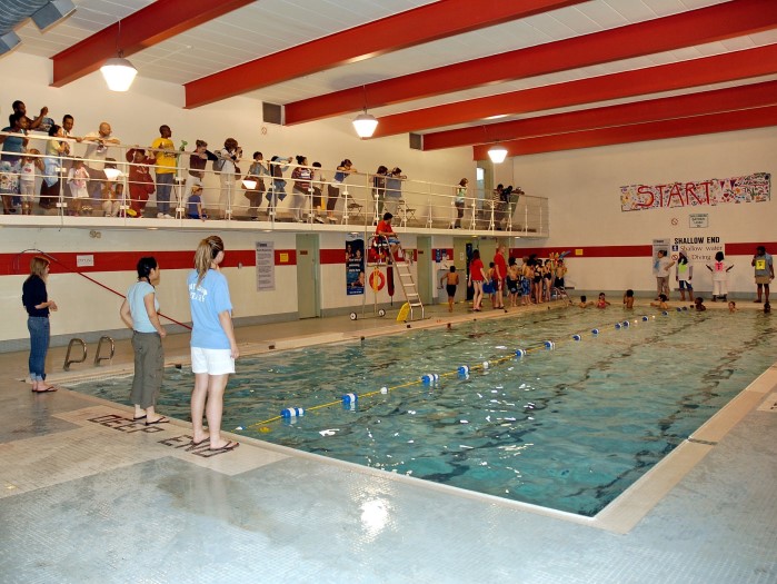 Kids are going to have a swimming competition in EarlyON Years Centre