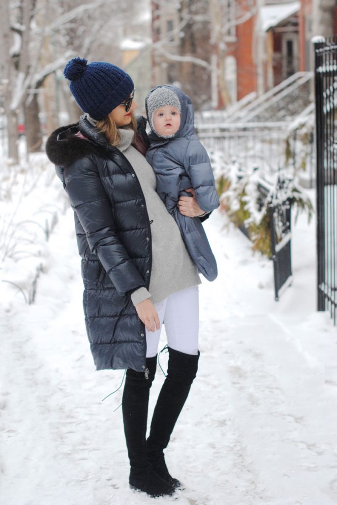 Winter outdoor clothes for baby